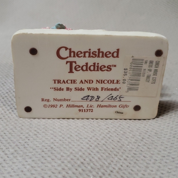 Cherished Teddies, Tracy and Nicole with box - Picture 3 of 7